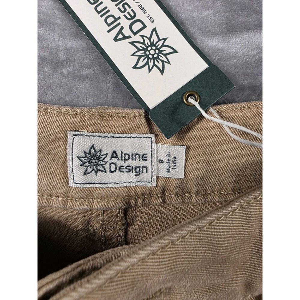 NWT Alpine Design Women's Sahara Sand Canvas/Corduroy Outdoor Shorts Size 8 - Picture 2 of 6
